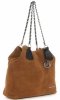 Bőr táska shopper bag Vittoria Gotti vörös V3081